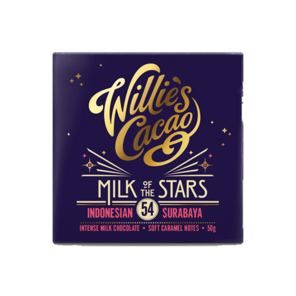 Willies Cacao Milk of the Stars Indonesian Milk Chocolate (50g)