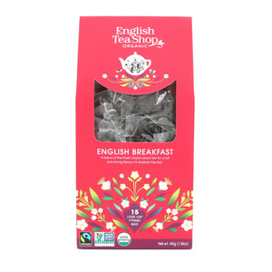 English Tea Shop Organic English Breakfast Tea (15 Pyramids)