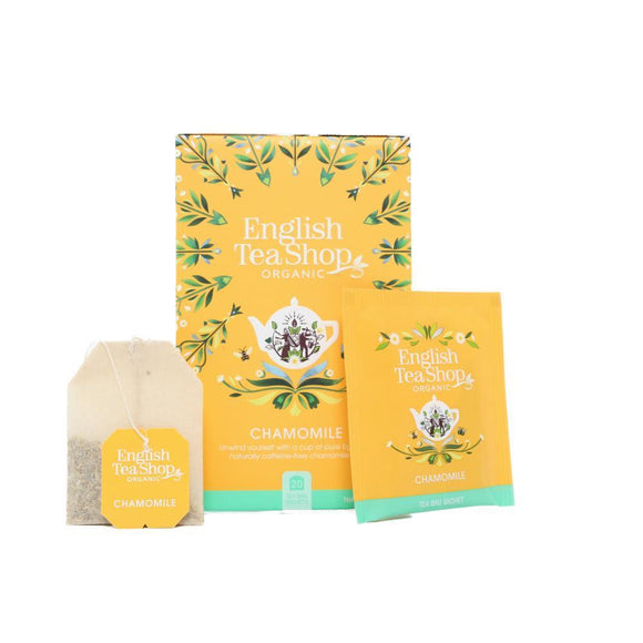 English Tea Shop Organic Chamomile (20 Envelope Tea Bags)