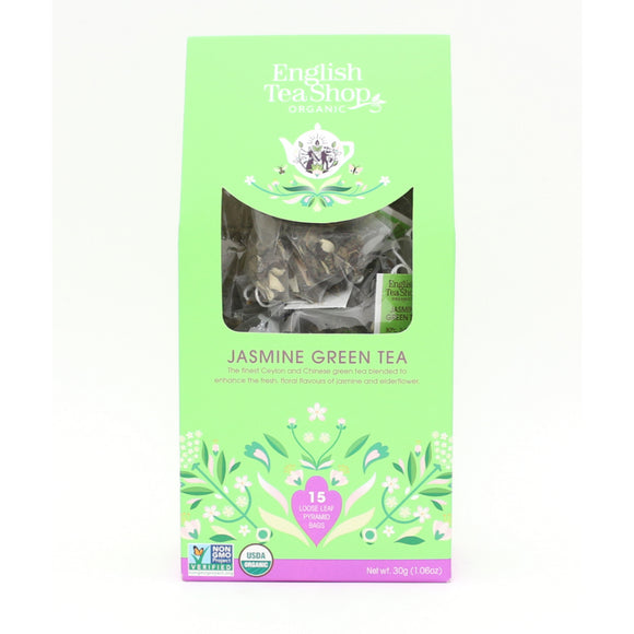 English Tea Shop Organic Jasmine Green Tea (15 Pyramids)