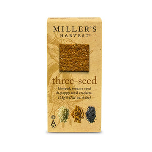 Artisan Biscuits Miller's Harvest Three Seed Crackers (125g)