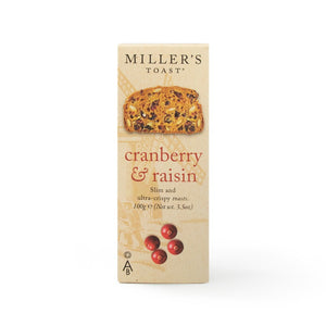 Artisan Biscuits Miller's Toast Cranberry & Raisin (100g)