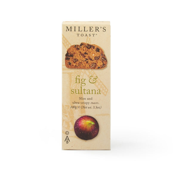Artisan Biscuits Miller's Toast Fig & Sultana (100g)
