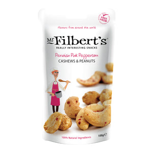 Mr Filbert's Peruvian Pink Peppercorn Cashews & Peanuts (100g)