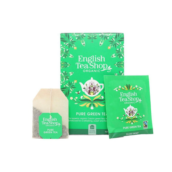 English Tea Shop Organic Pure Green Tea (20 Tea Bags)