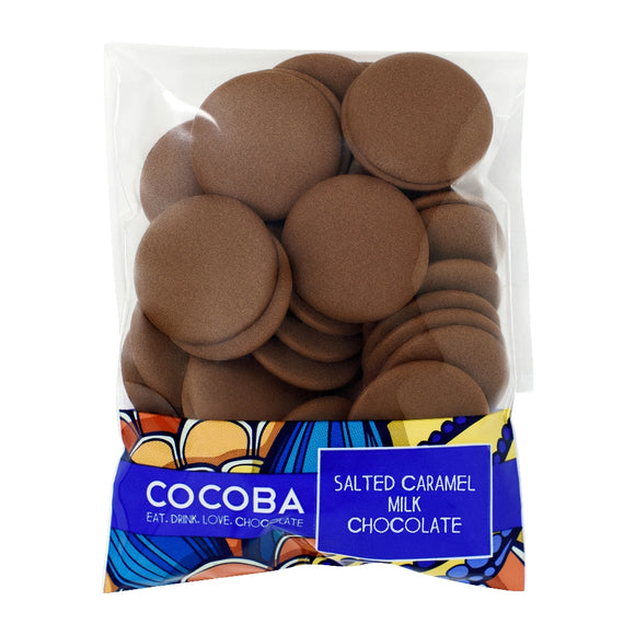 Cocoba Salted Caramel Milk Chocolate Buttons (120g)