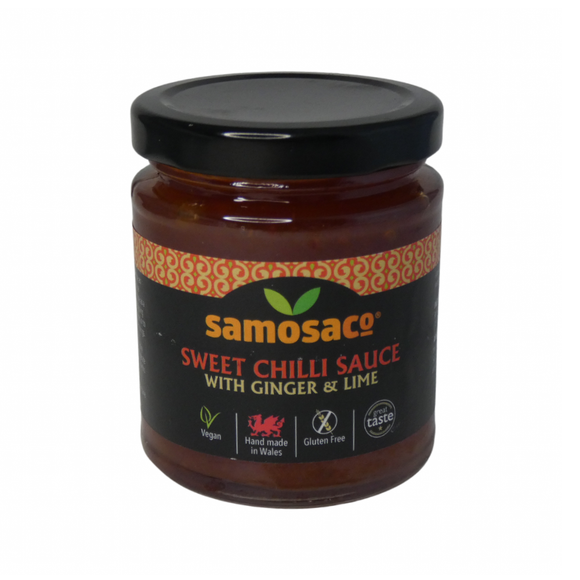 SamosaCo Sweet Chilli Sauce with Ginger & Lime (210g)