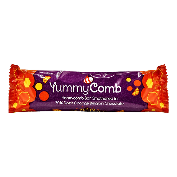 Yummycomb 70% Dark Orange Chocolate Honeycomb Bar (35g)