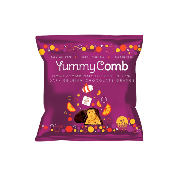 Yummycomb 70% Dark Orange Honeycomb Pocket Pack (40g)