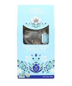 English Tea Shop Organic White Tea Blueberry & Elderflower (15 Pyramids)