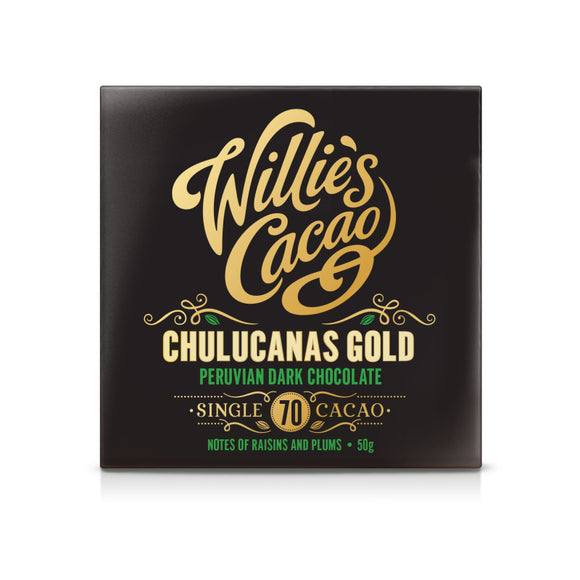 Willie's Cacao Chulucanas Gold Peruvian Dark Chocolate (50g)