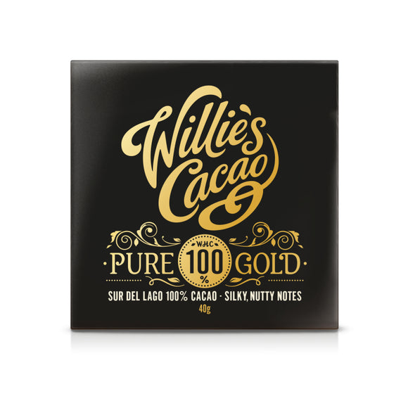 Willie's Cacao Pure Gold 100% Cacao Chocolate (40g)