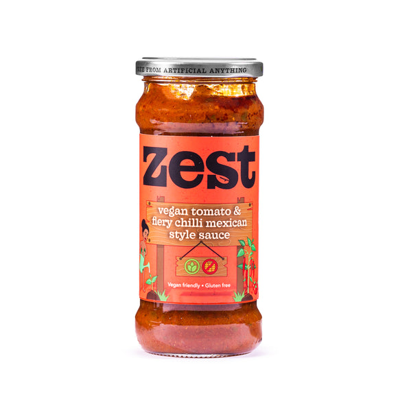 Zest Tomato & Fiery Chilli Mexican Style Sauce (340g)